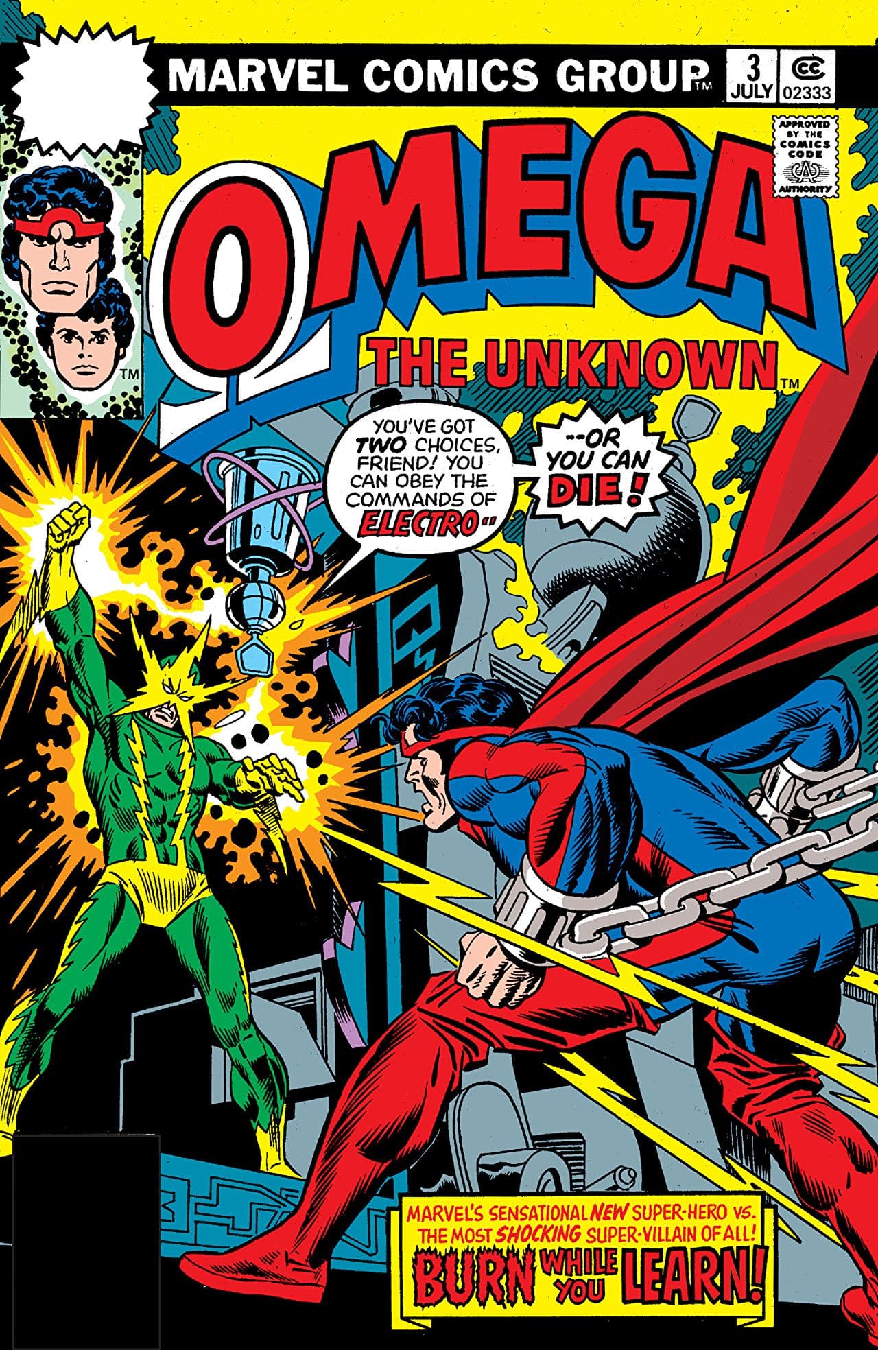 Omega the Unknown #3 cover
