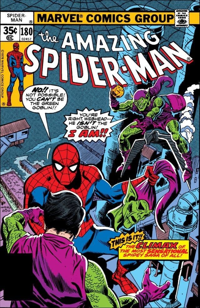 The Amazing Spider-Man #180 cover