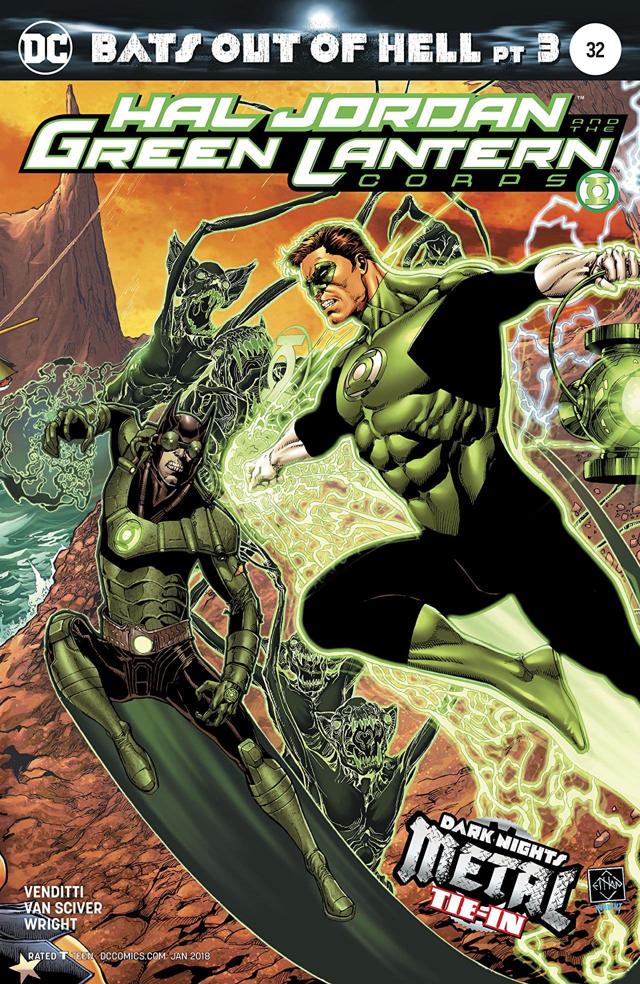 Hal Jordan & The Green Lantern Corps #32 cover
