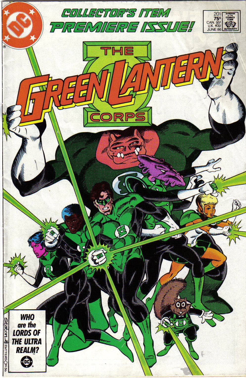 Green Lantern #201 cover