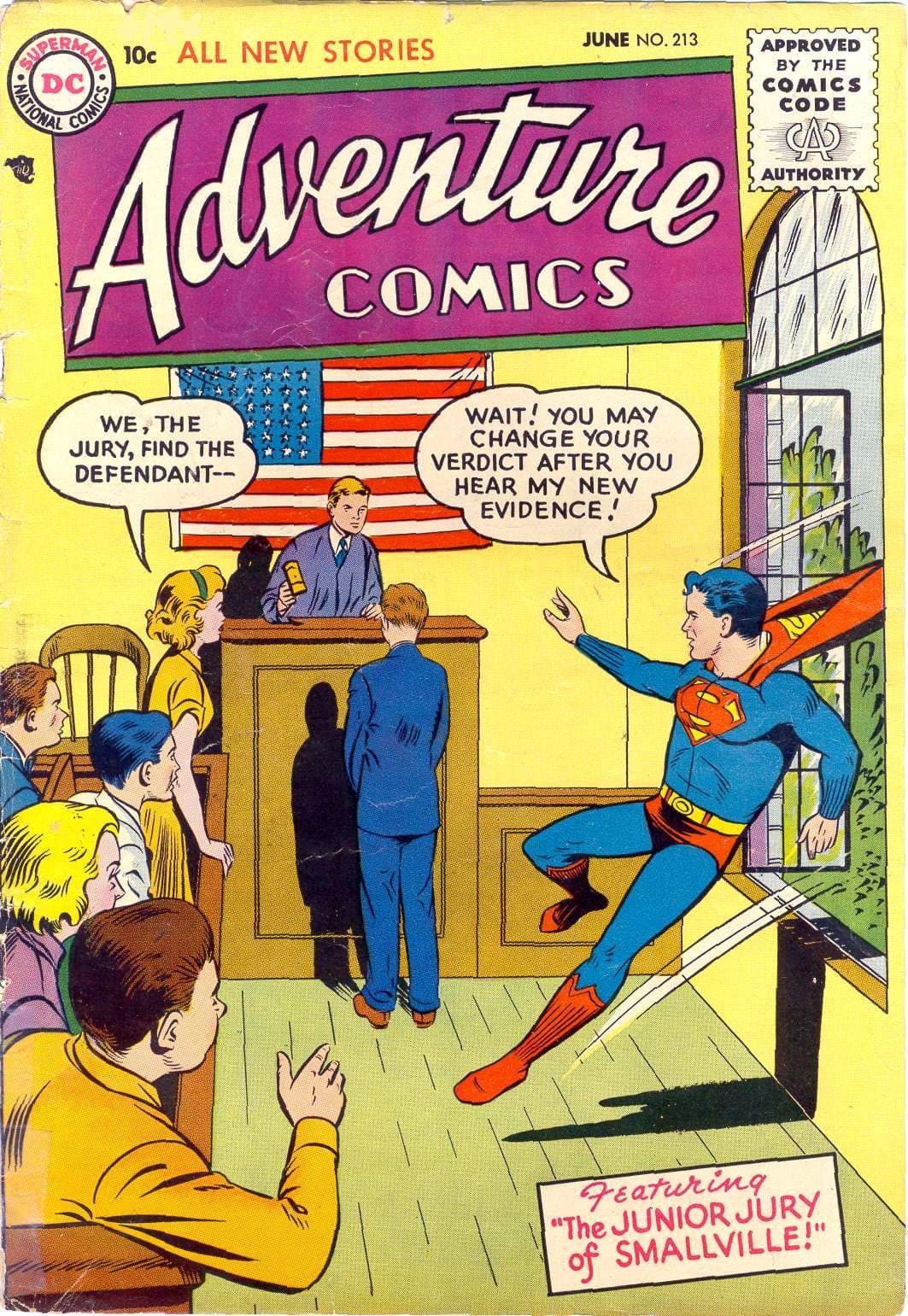 Adventure Comics #213 cover