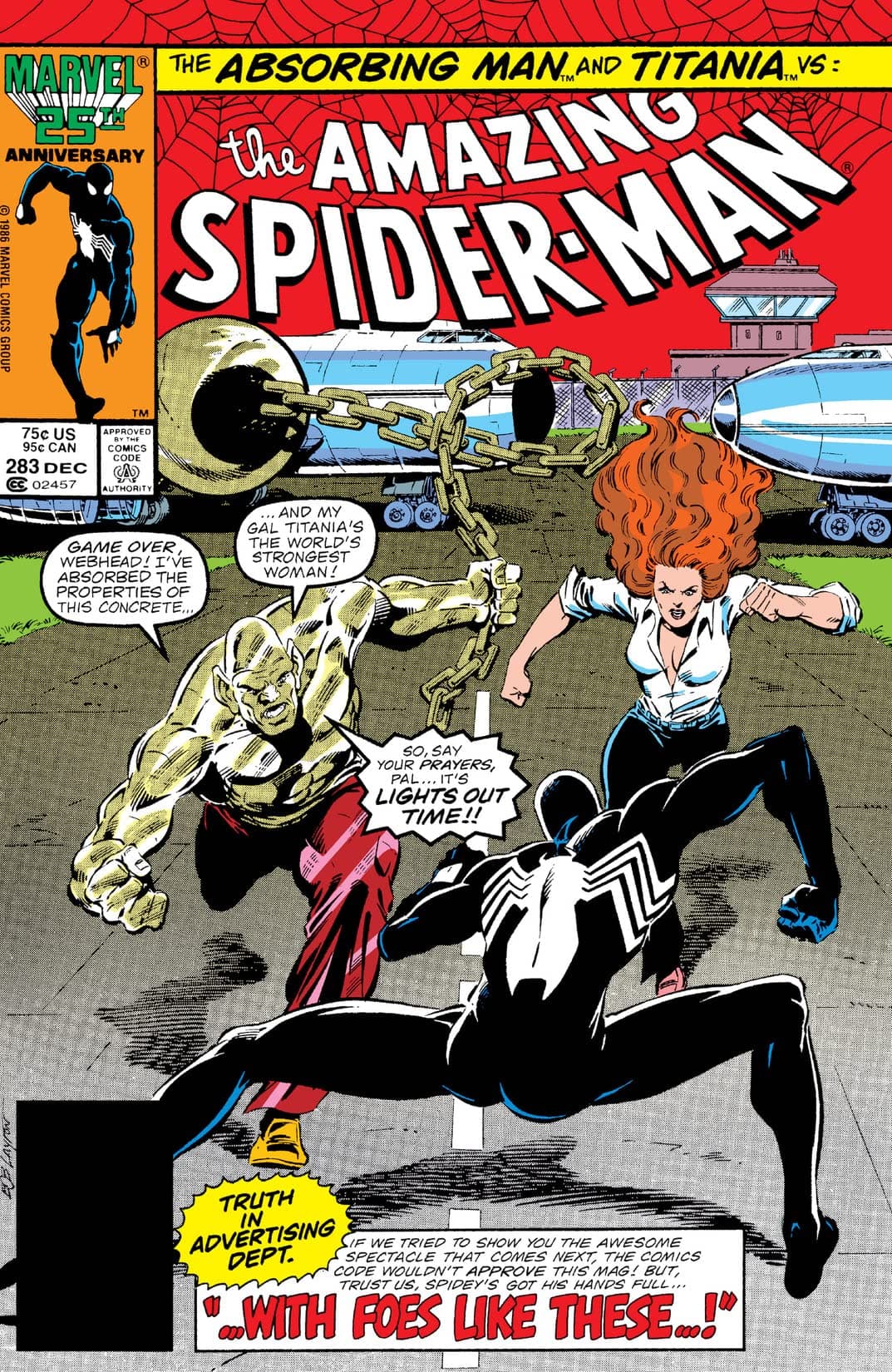 The Amazing Spider-Man #283 cover