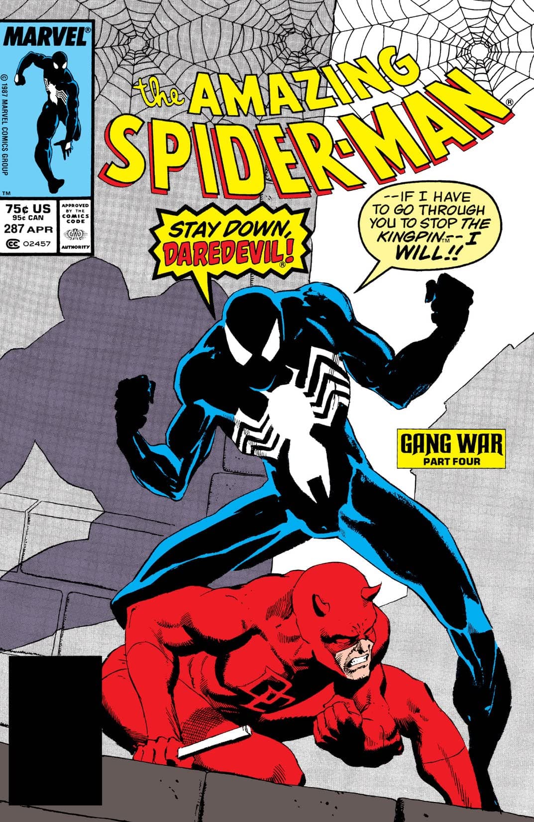 The Amazing Spider-Man #287 cover