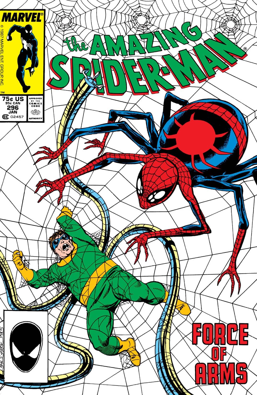 The Amazing Spider-Man #296 cover