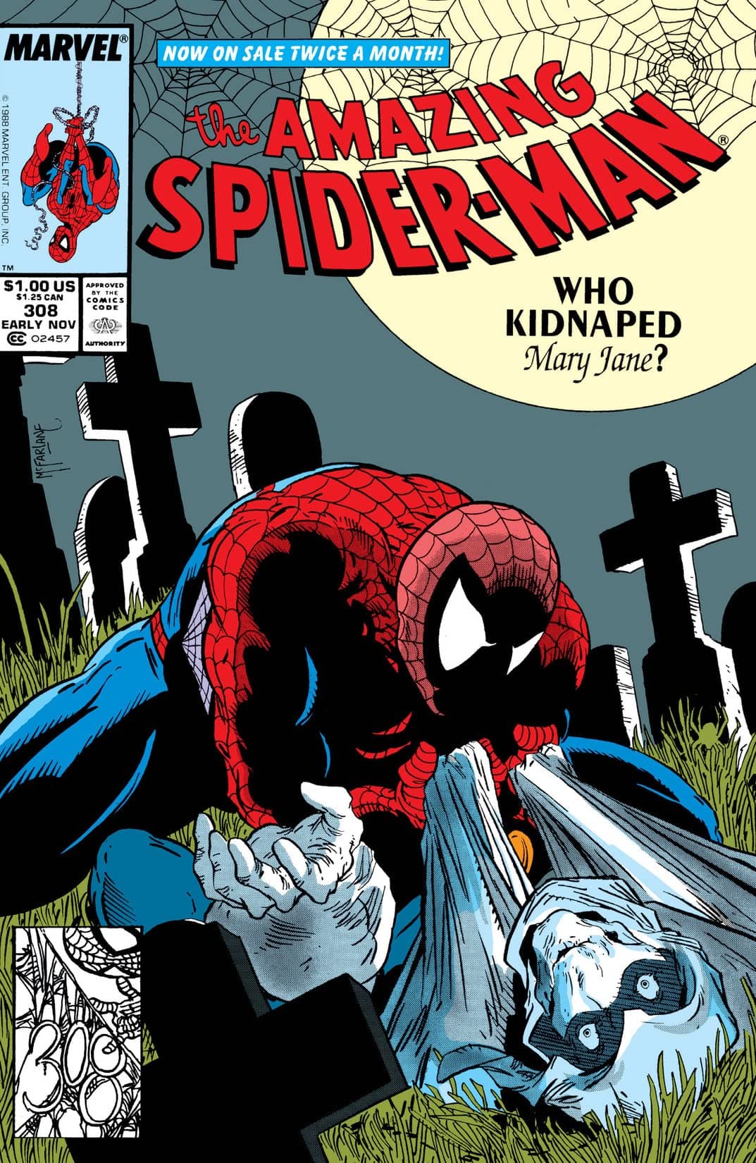 The Amazing Spider-Man #308 cover