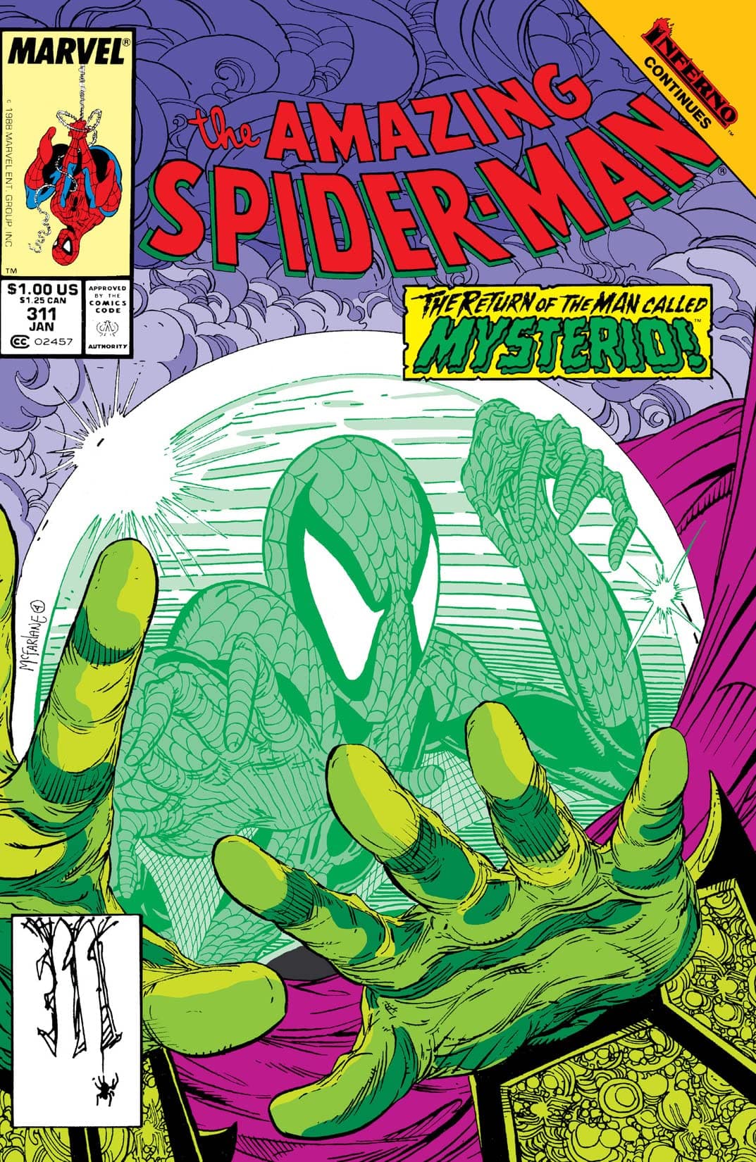 The Amazing Spider-Man #311 cover