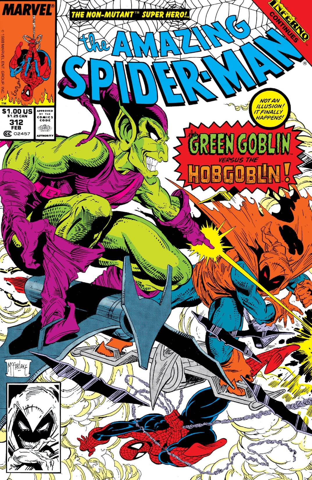 The Amazing Spider-Man #312 cover