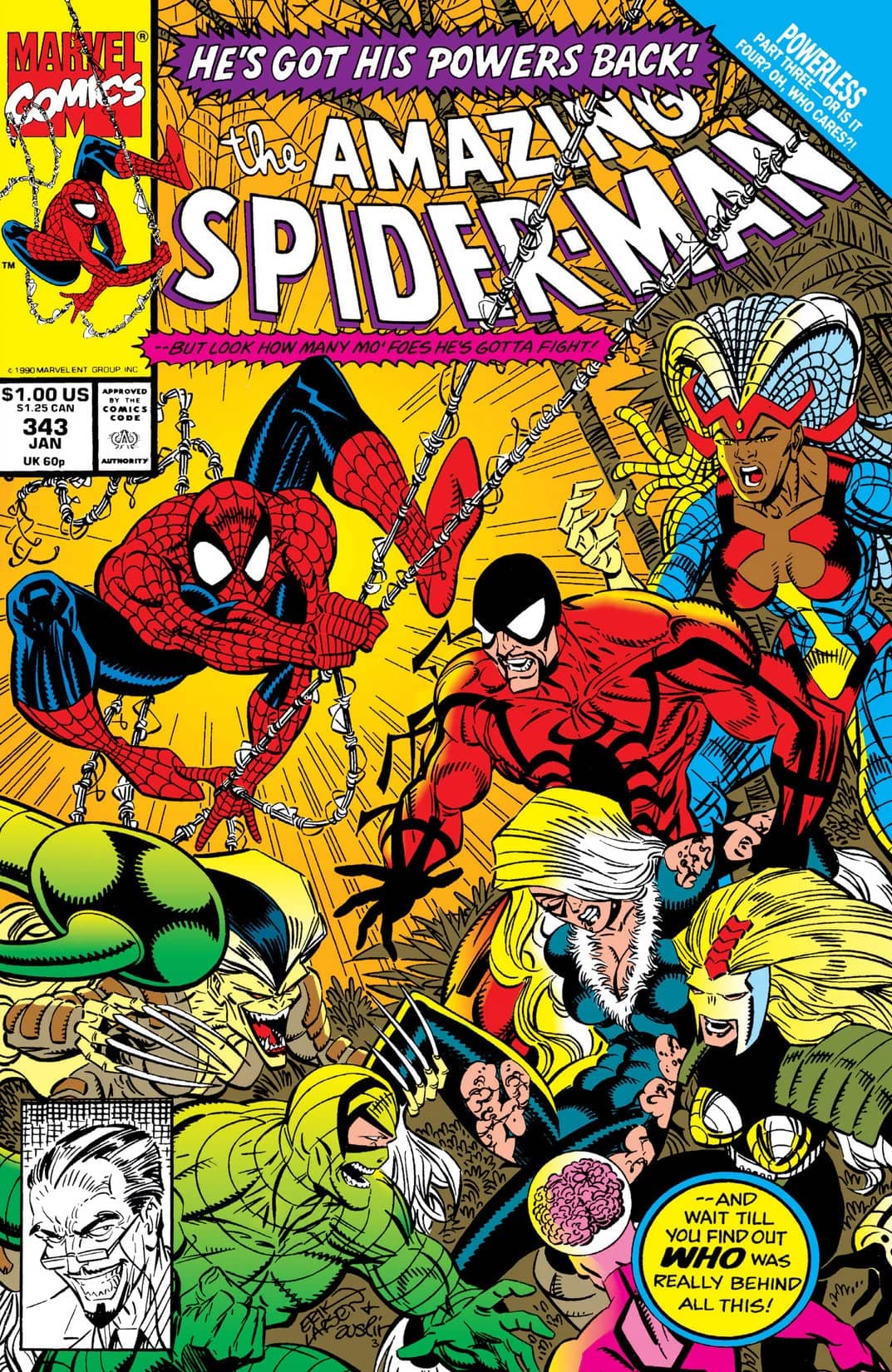 The Amazing Spider-Man #343 cover