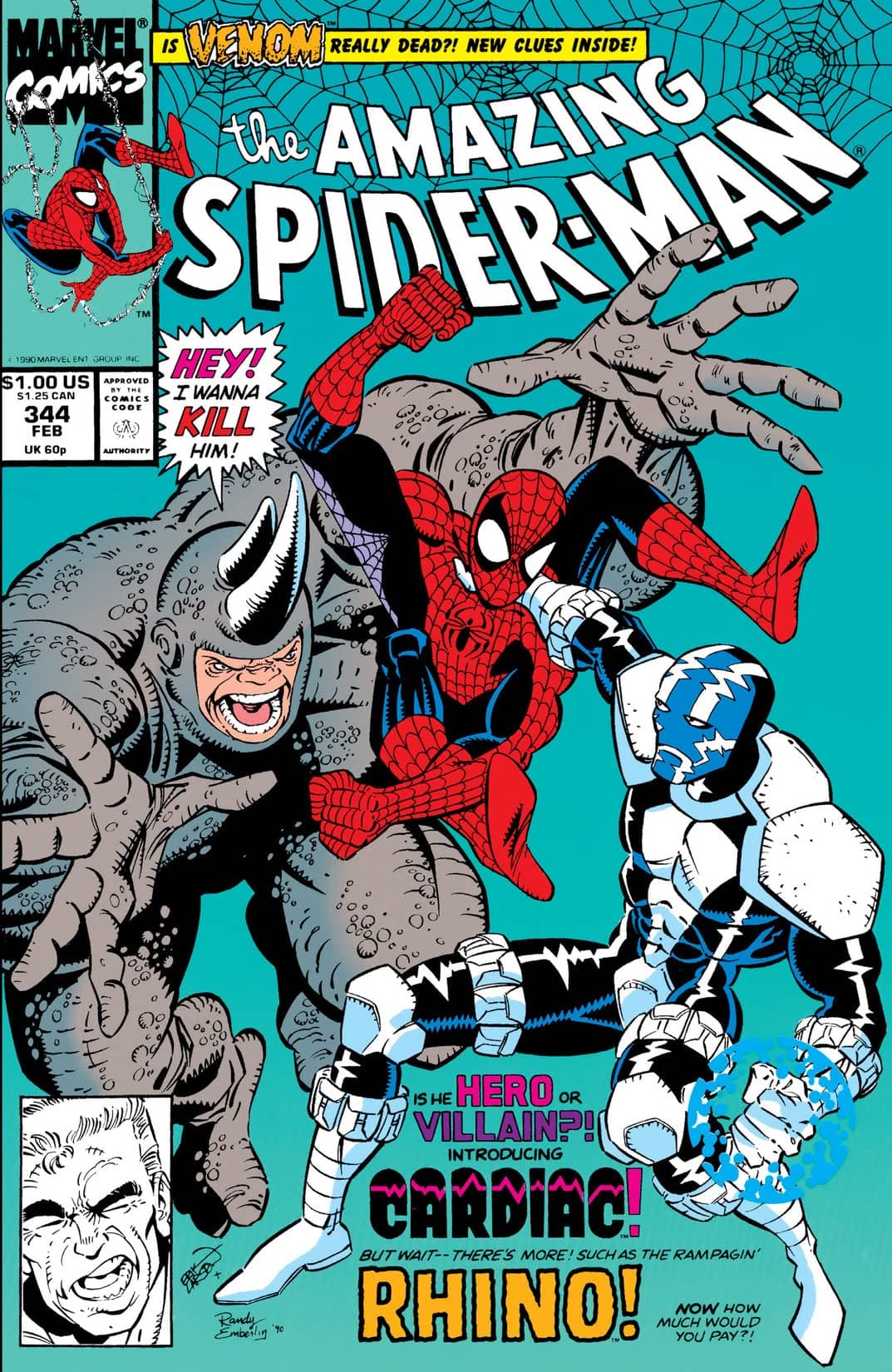 The Amazing Spider-Man #344 cover