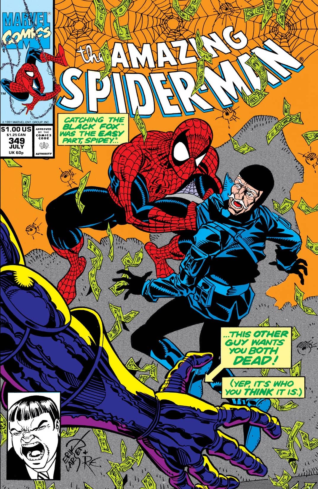The Amazing Spider-Man #349 cover