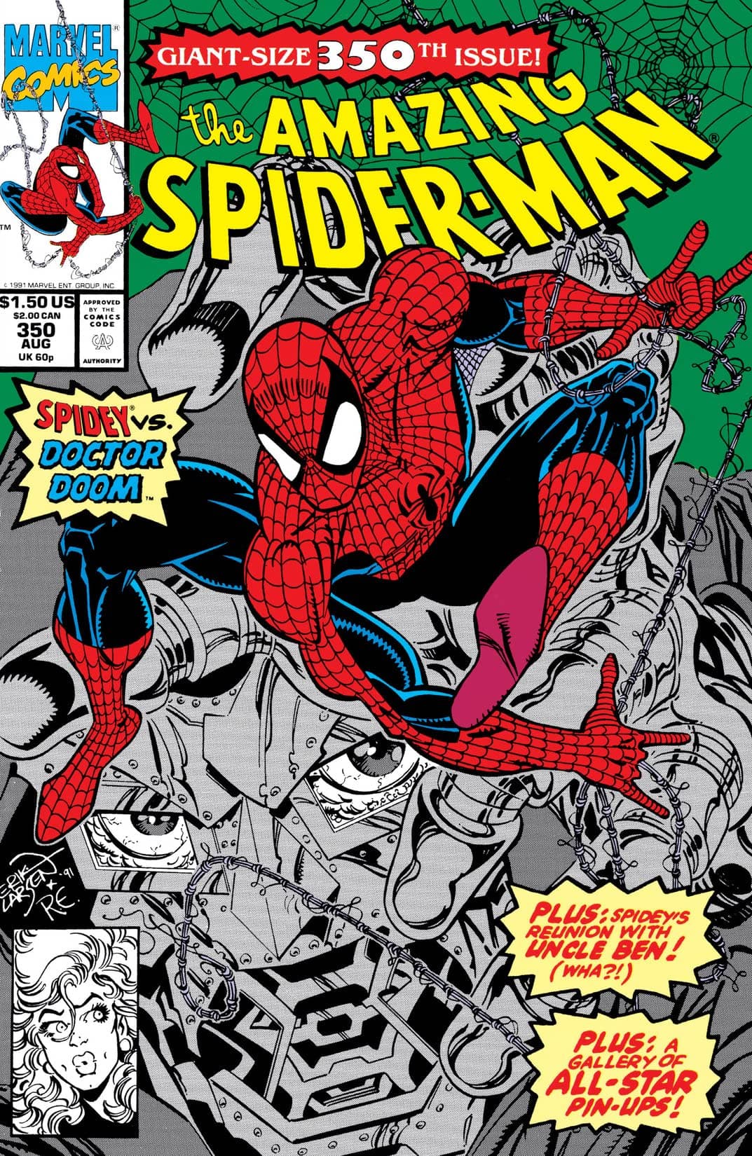 The Amazing Spider-Man #350 cover