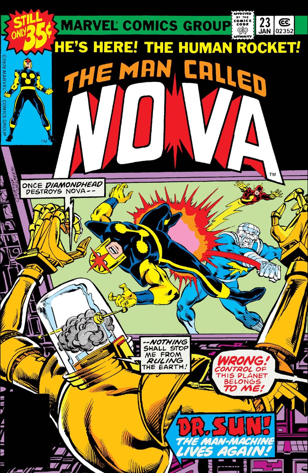 The Man Called Nova #23 cover