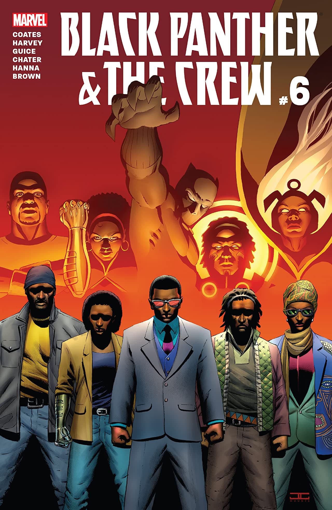 Black Panther and the Crew #6 cover