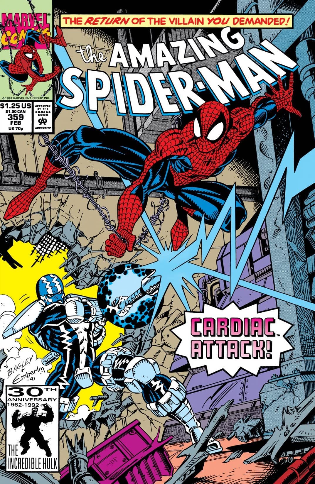 The Amazing Spider-Man #359 cover