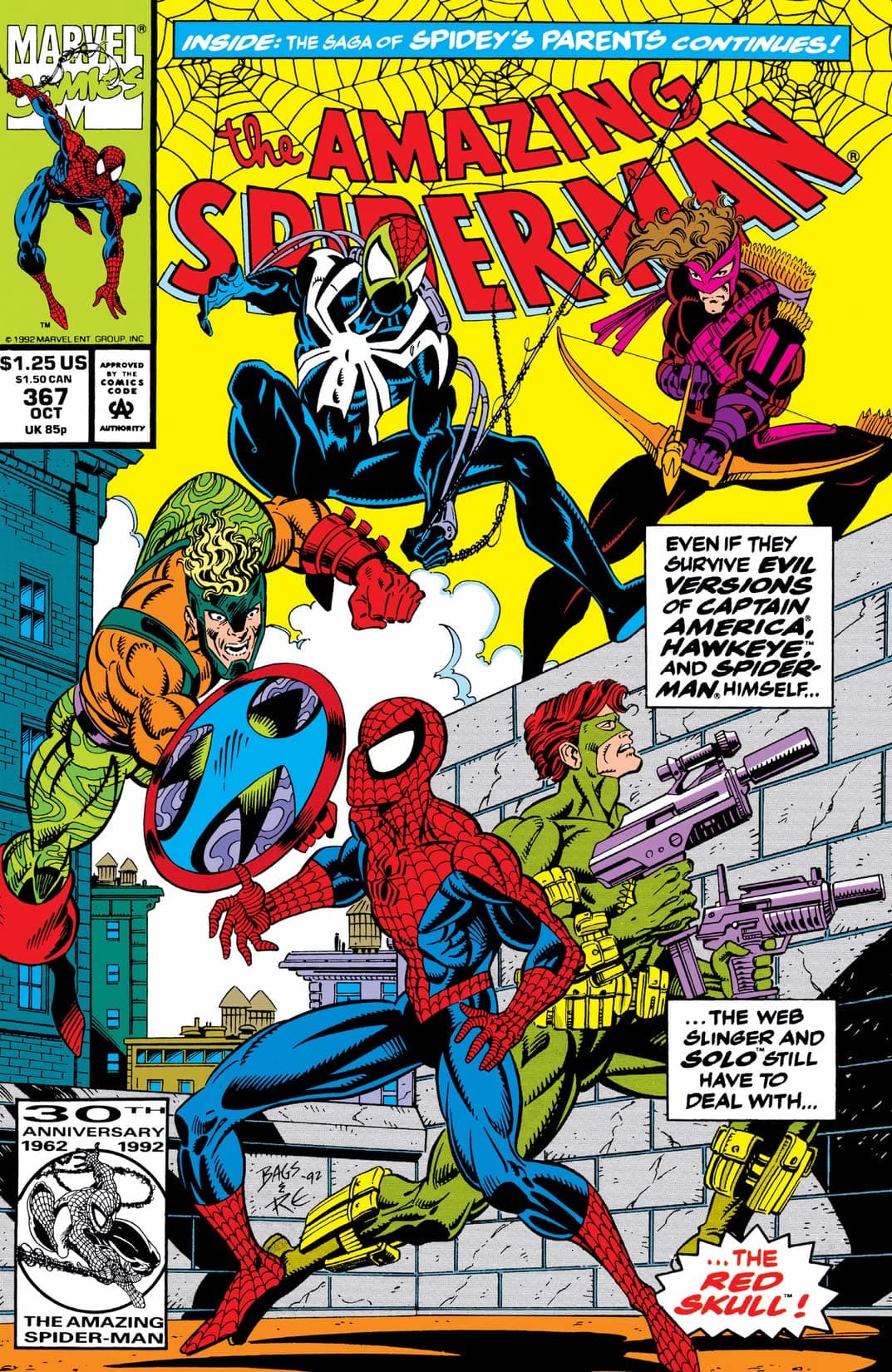 The Amazing Spider-Man #367 cover