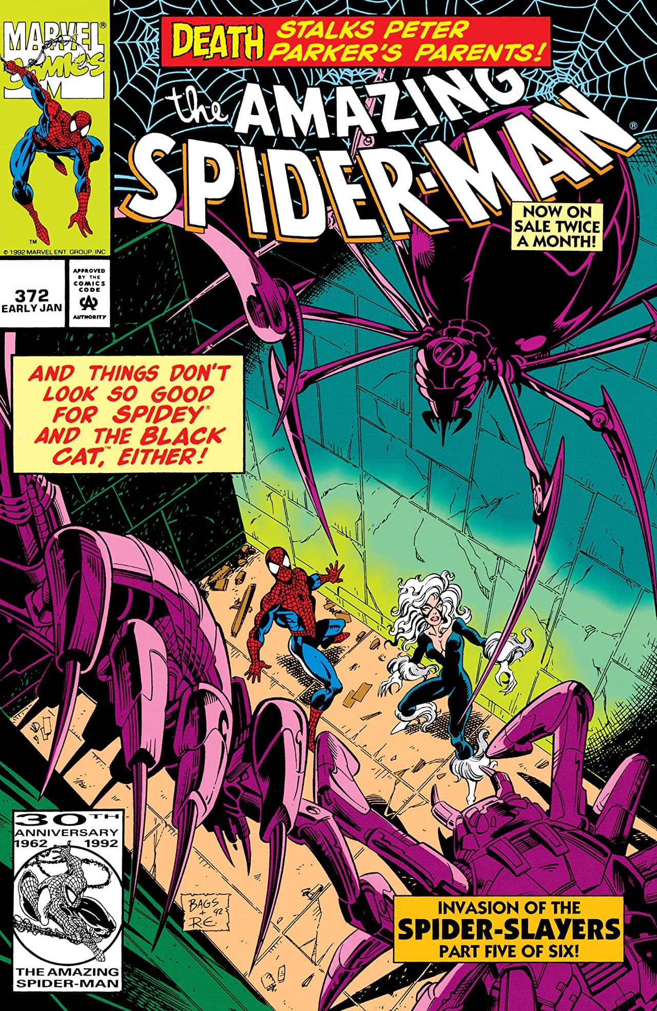 The Amazing Spider-Man #372 cover