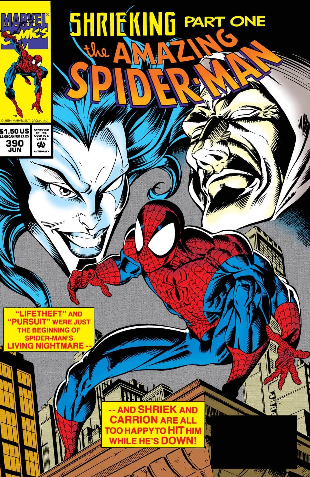 The Amazing Spider-Man #390 cover