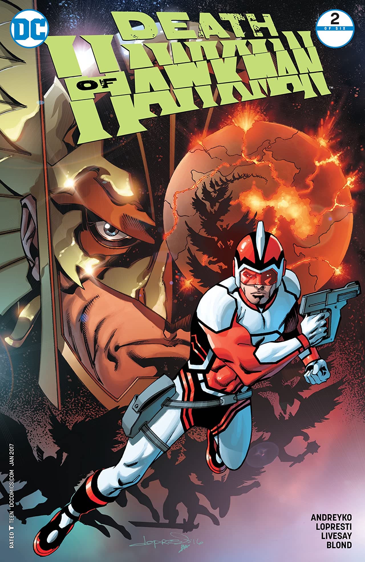 Death of Hawkman #2 cover