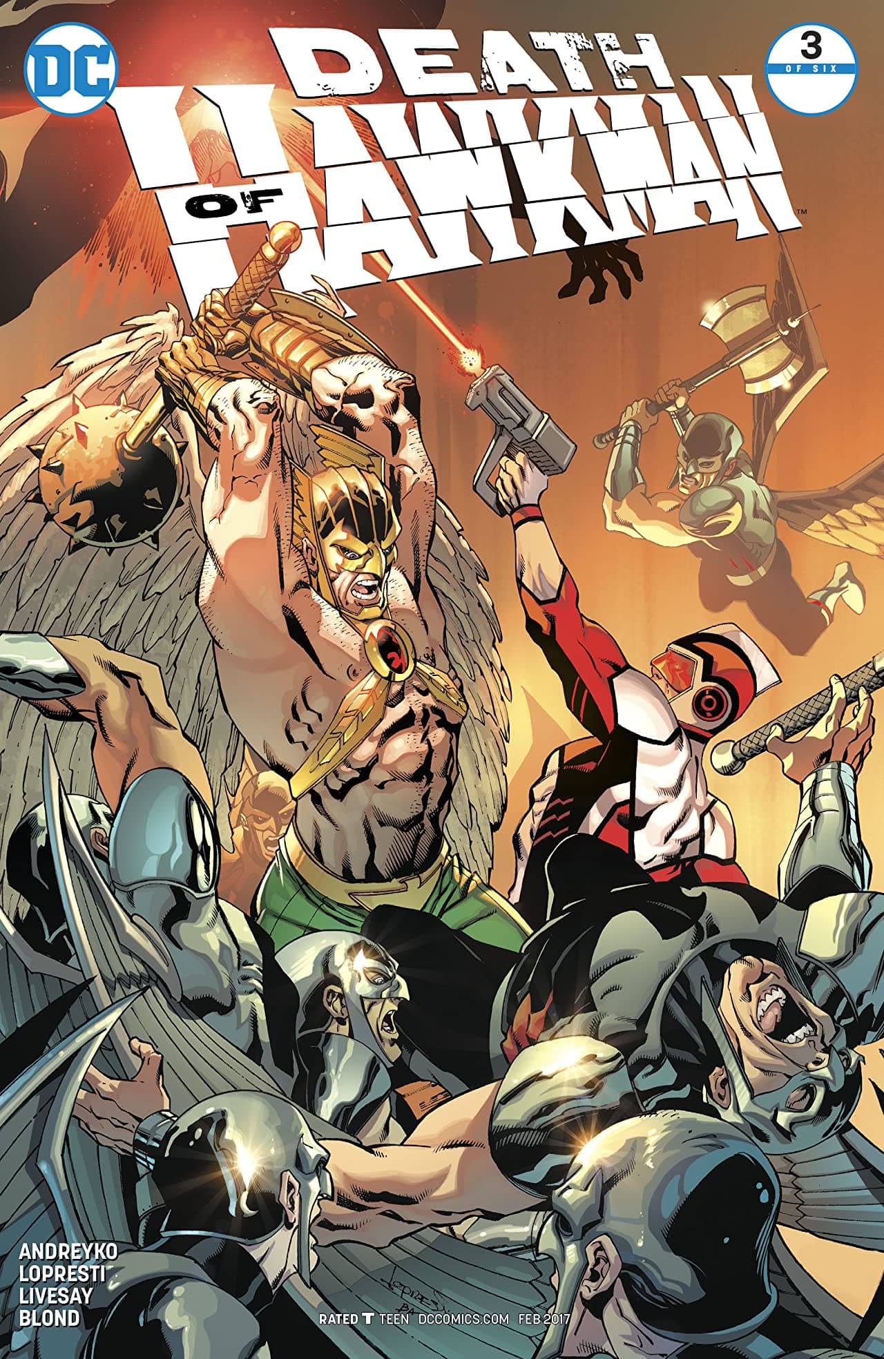 Death of Hawkman #3 cover