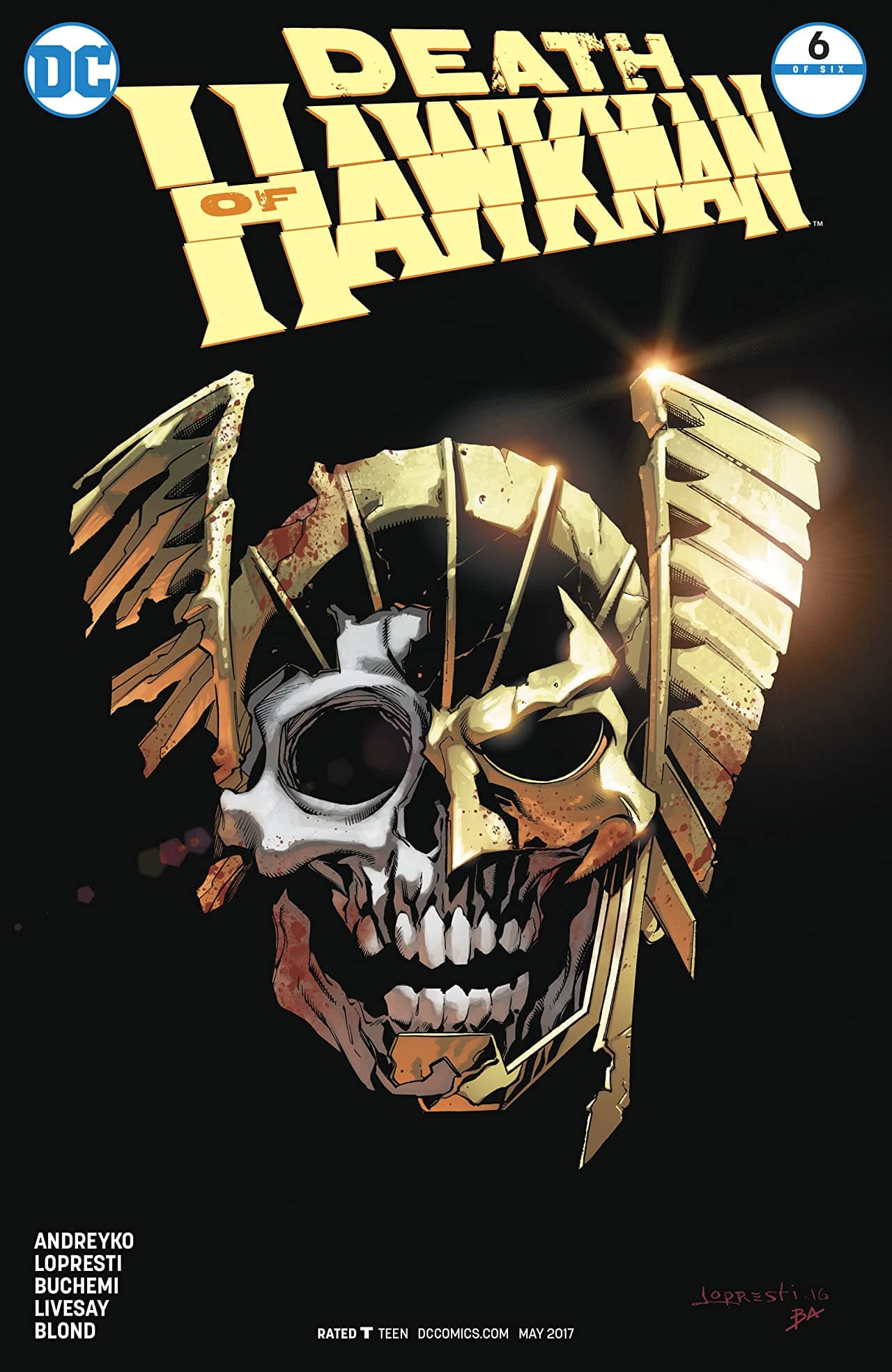 Death of Hawkman #6 cover