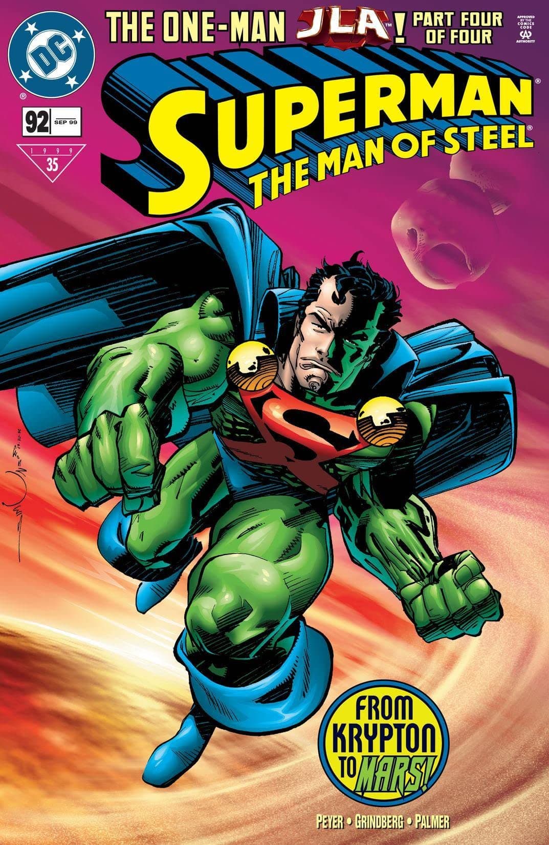 Superman: The Man of Steel #92 cover
