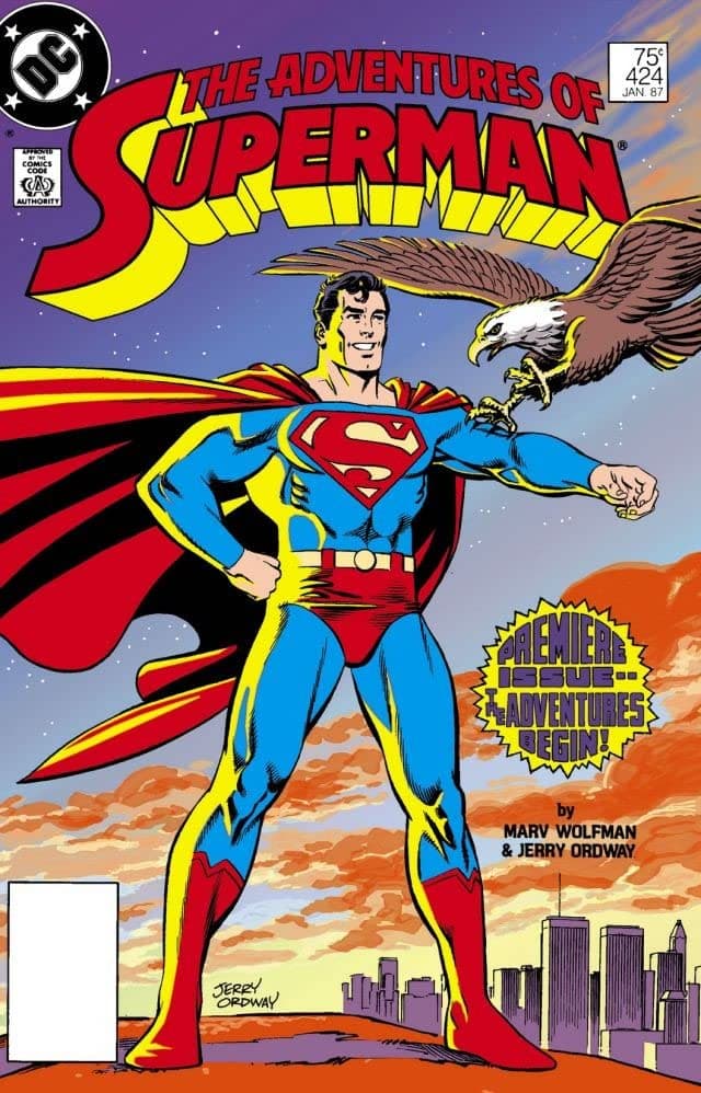 Adventures of Superman #424 cover