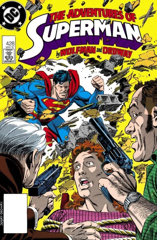 Adventures of Superman #428 cover