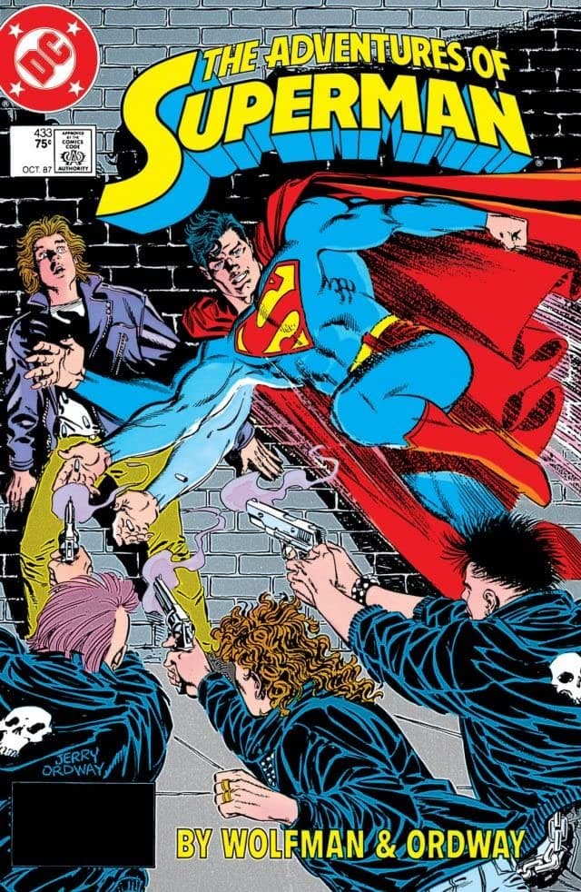 Adventures of Superman #433 cover