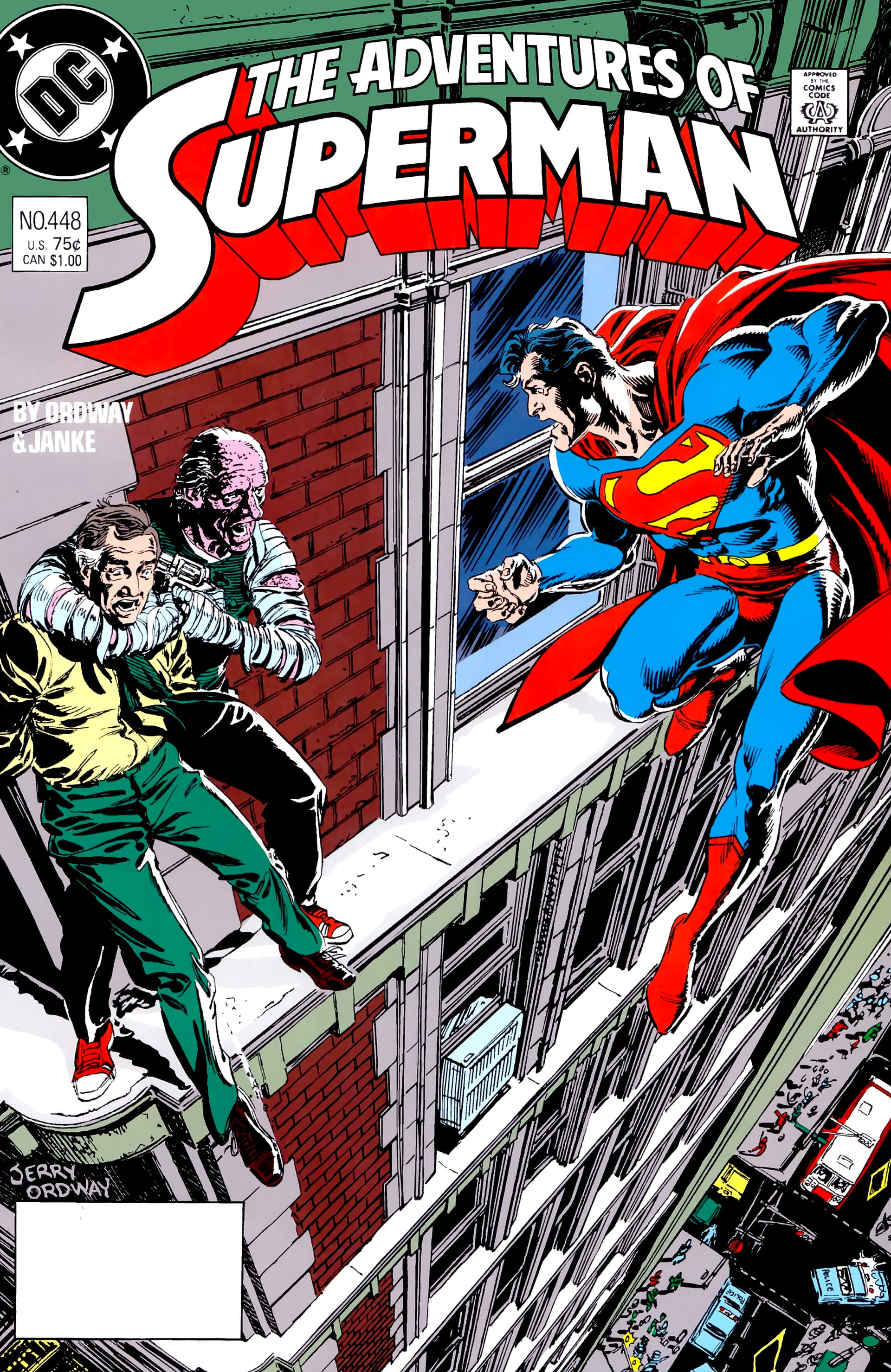 Adventures of Superman #448 cover