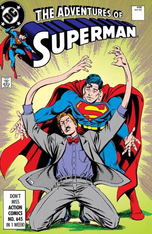 Adventures of Superman #458 cover