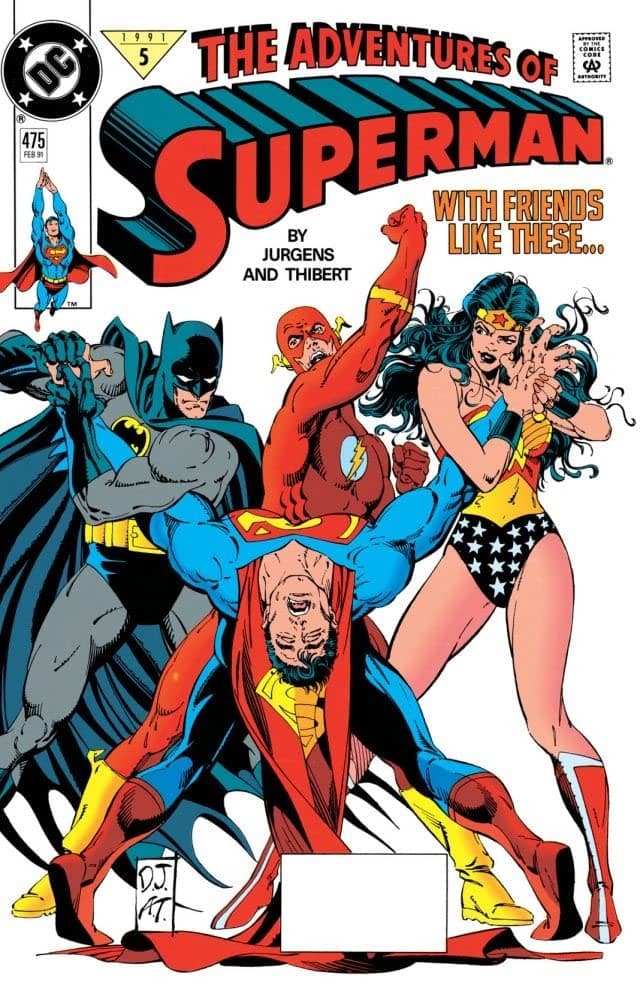 Adventures of Superman #475 cover