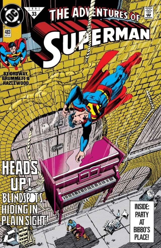 Adventures of Superman #483 cover