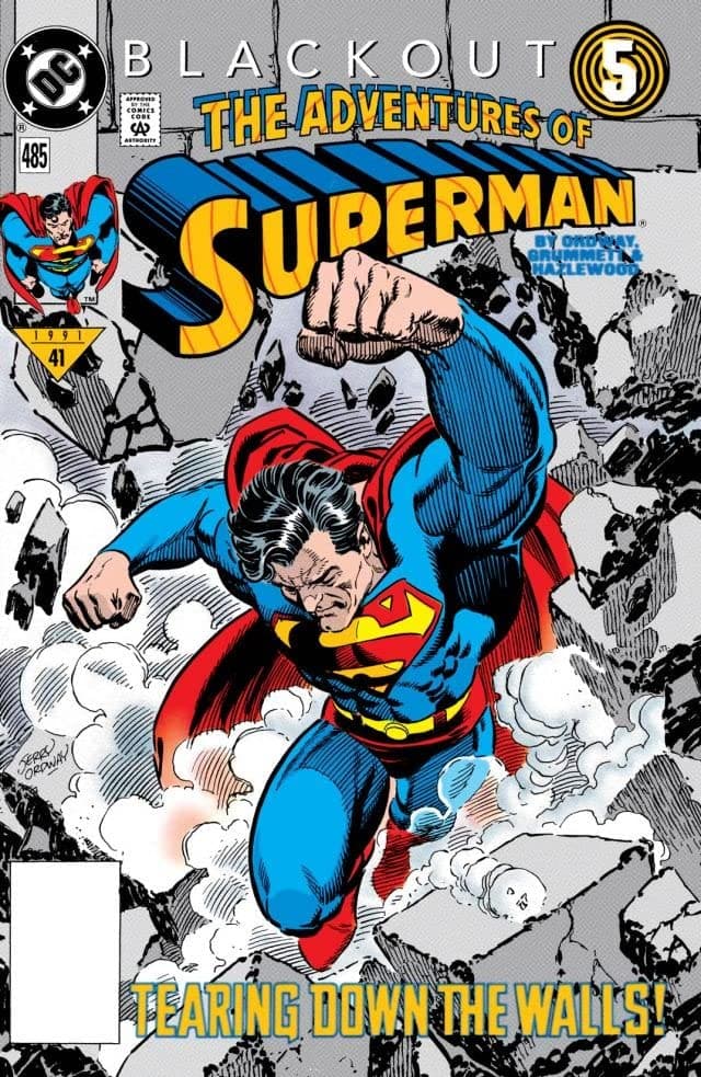 Adventures of Superman #485 cover