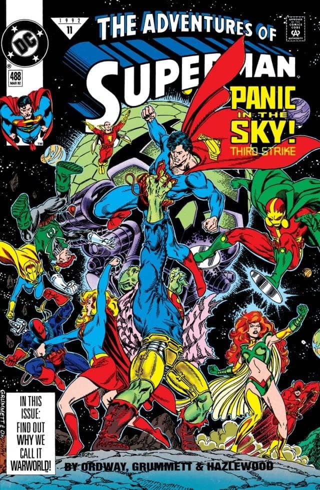 Adventures of Superman #488 cover
