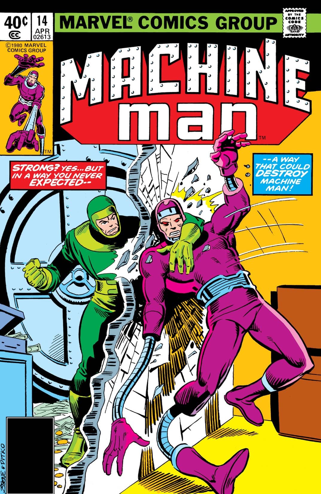 Machine Man #14 cover