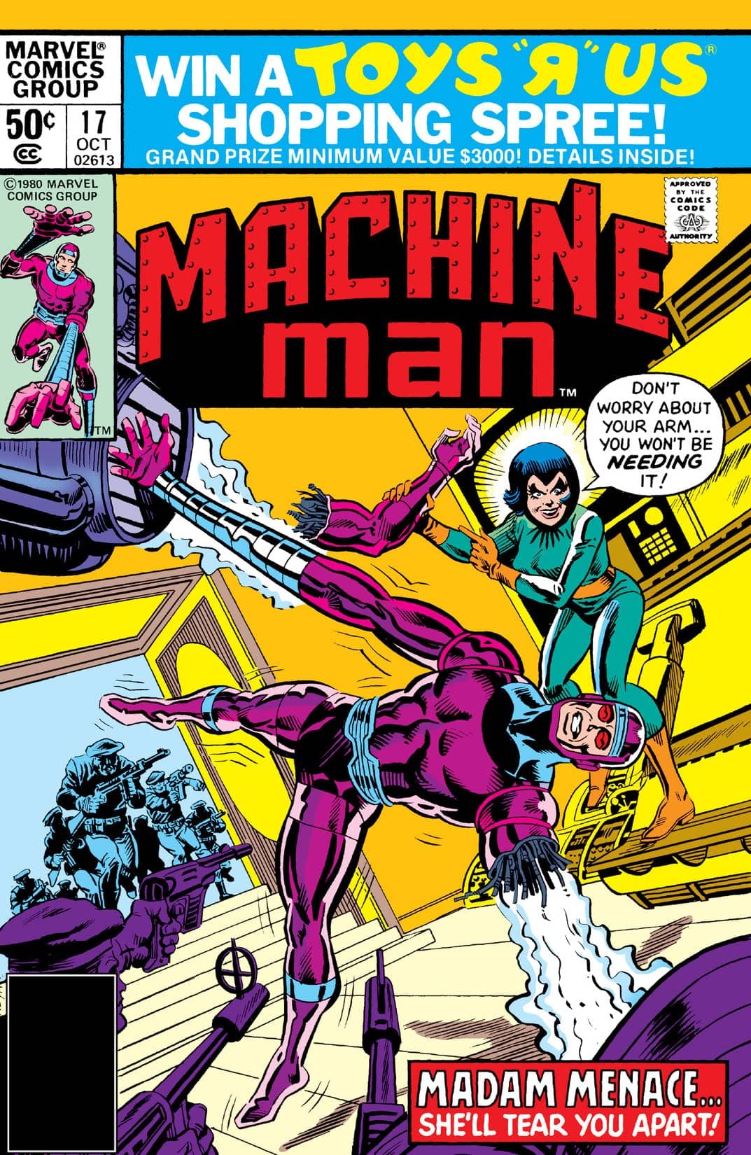 Machine Man #17 cover