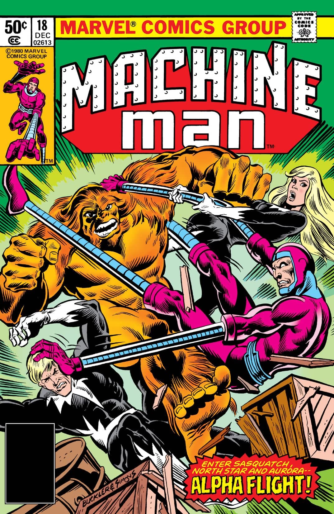 Machine Man #18 cover