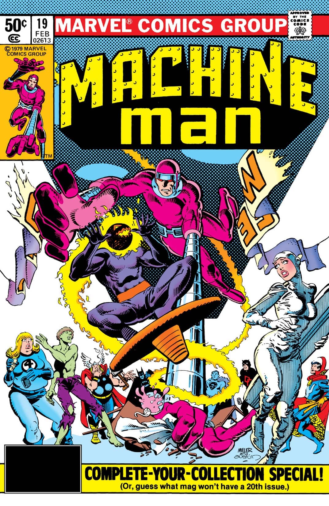Machine Man #19 cover