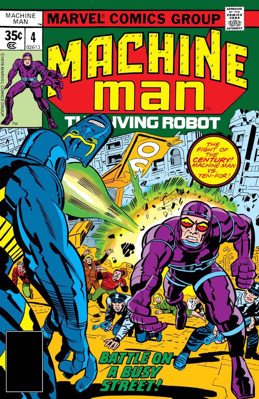 Machine Man #4 cover