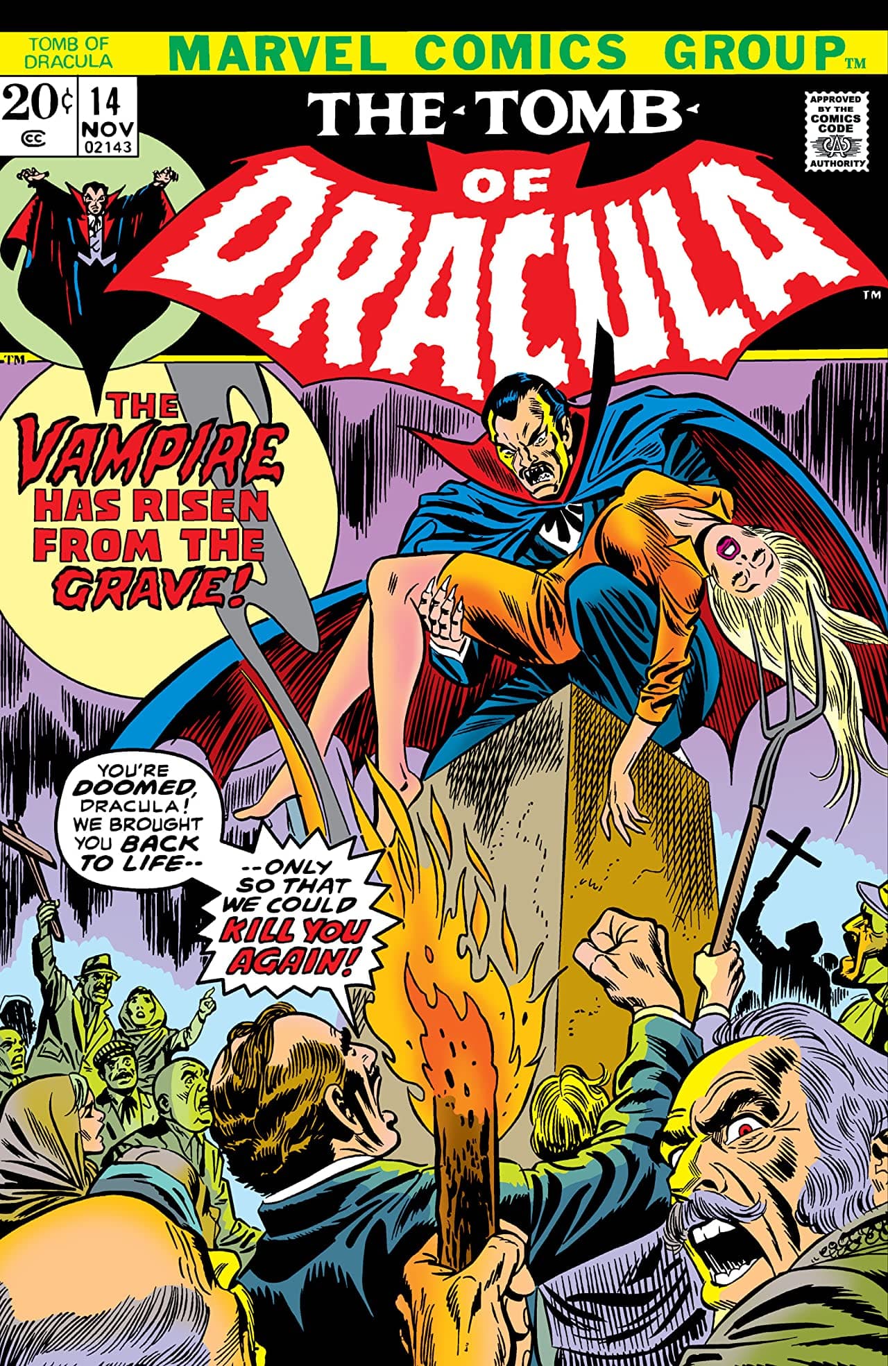 Tomb of Dracula #14 cover
