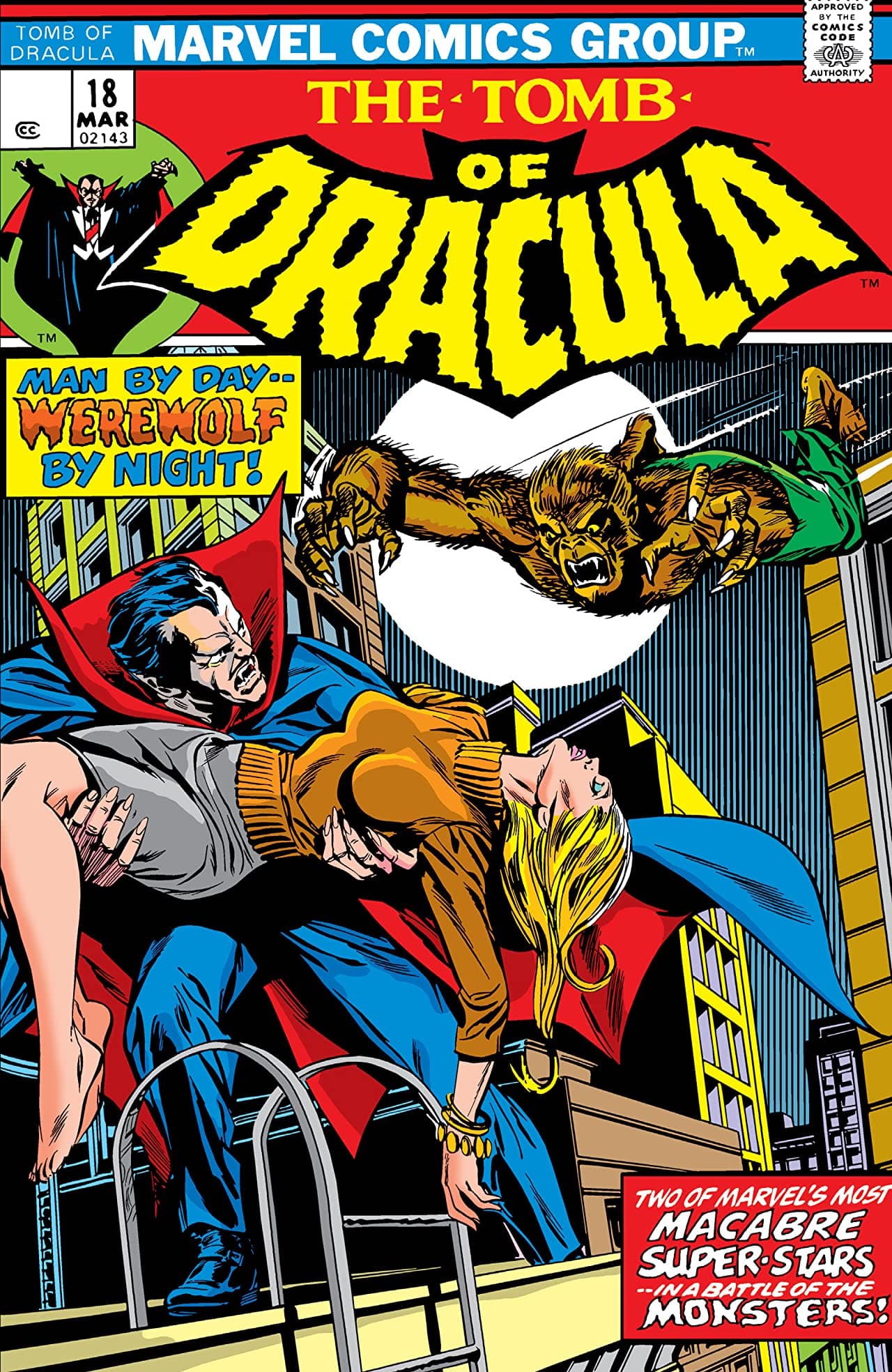 Tomb of Dracula #18 cover