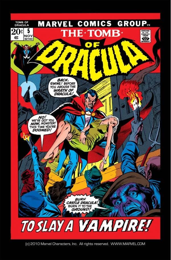 Tomb of Dracula #5 cover