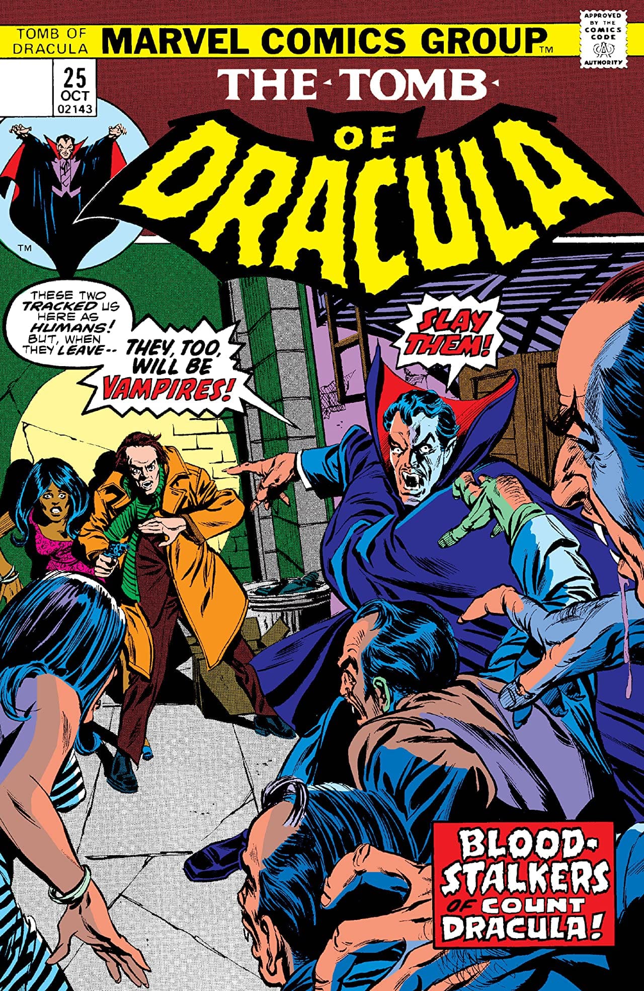 Tomb of Dracula #25 cover
