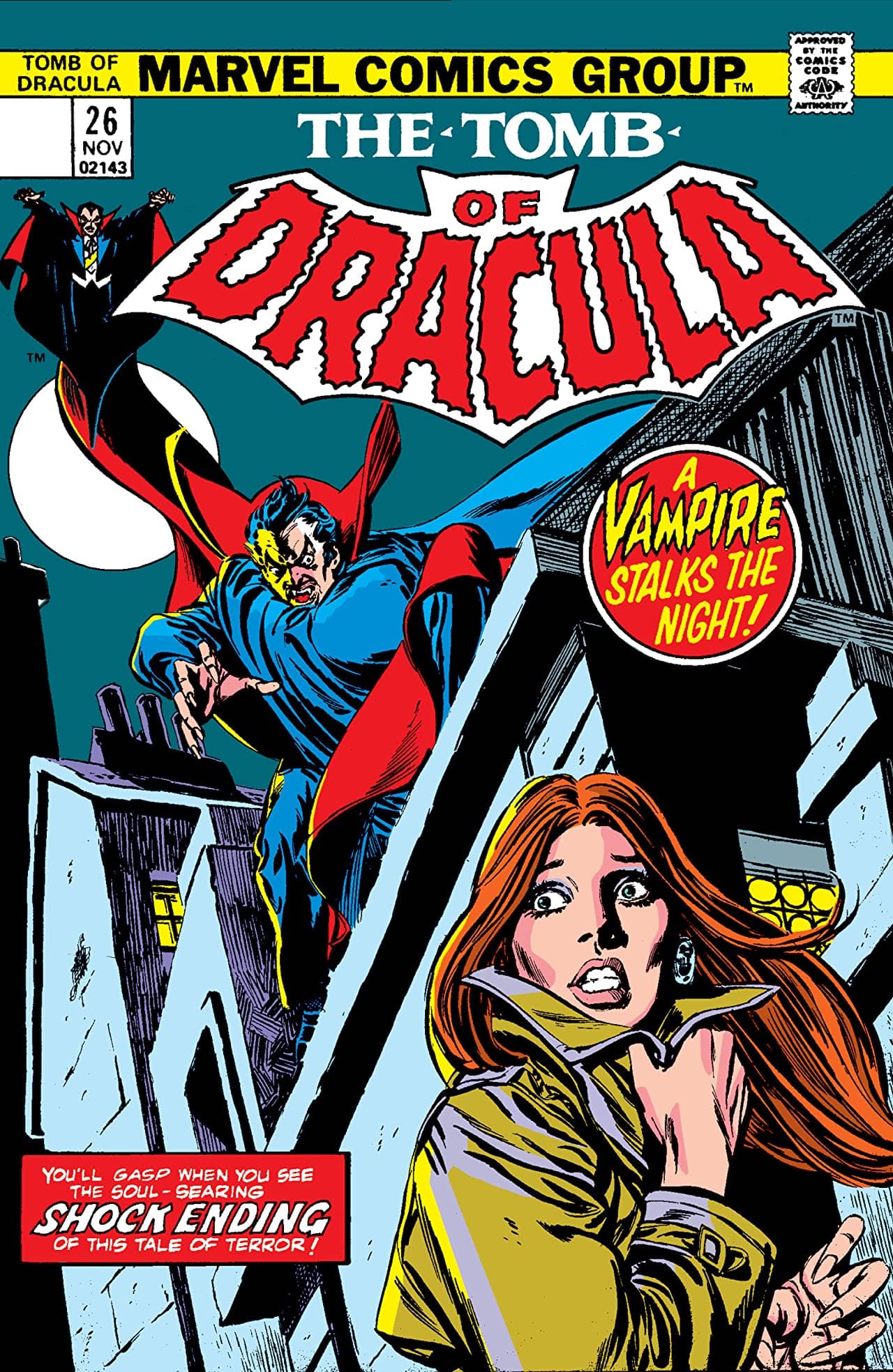 Tomb of Dracula #26 cover