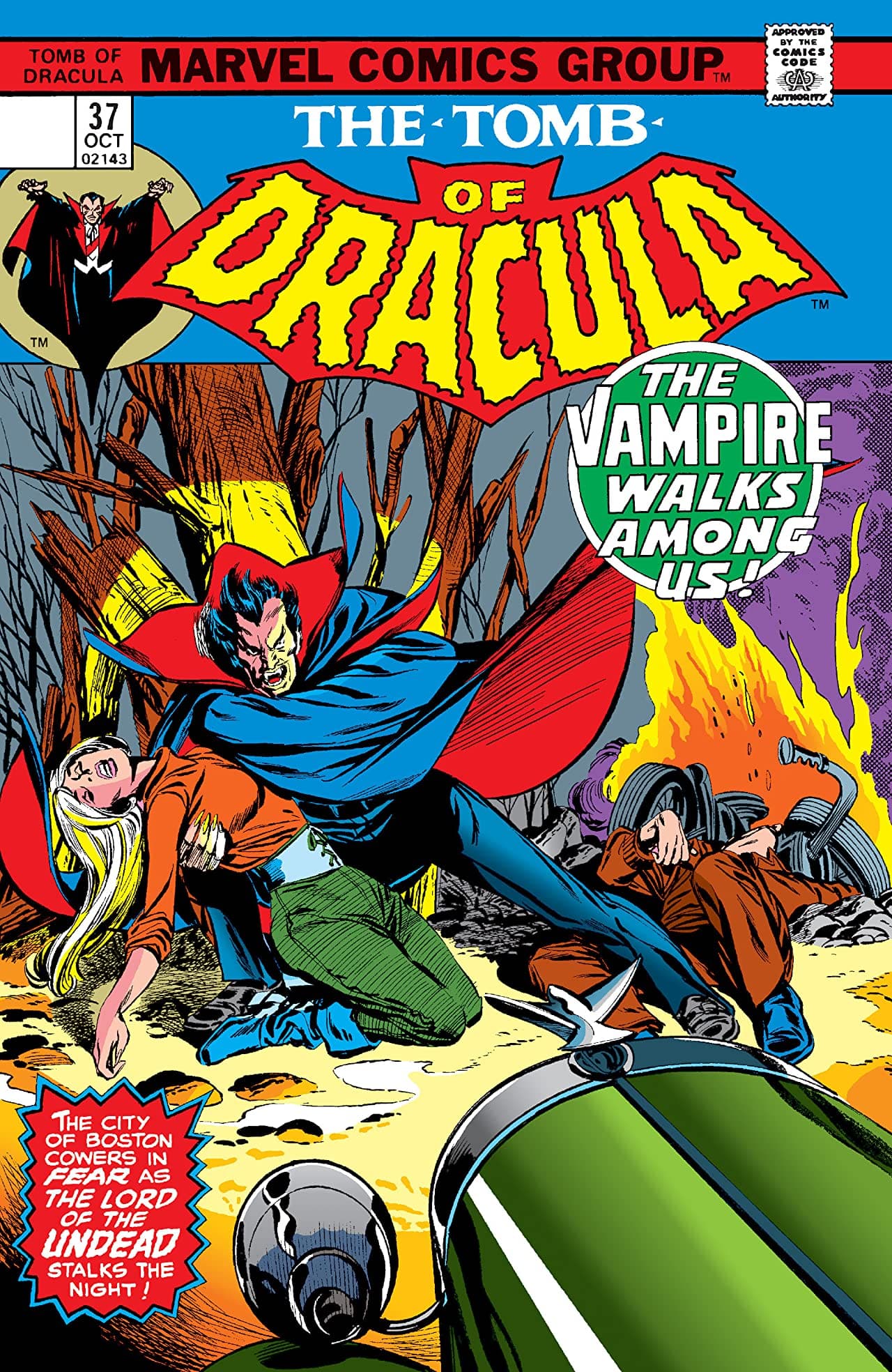 Tomb of Dracula #37 cover