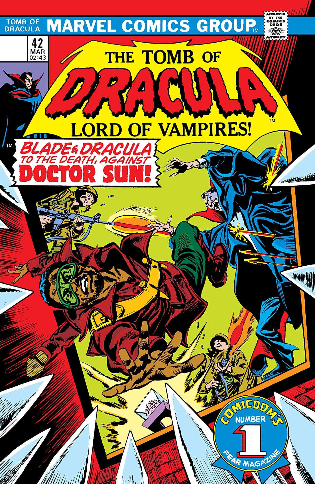 Tomb of Dracula #42 cover
