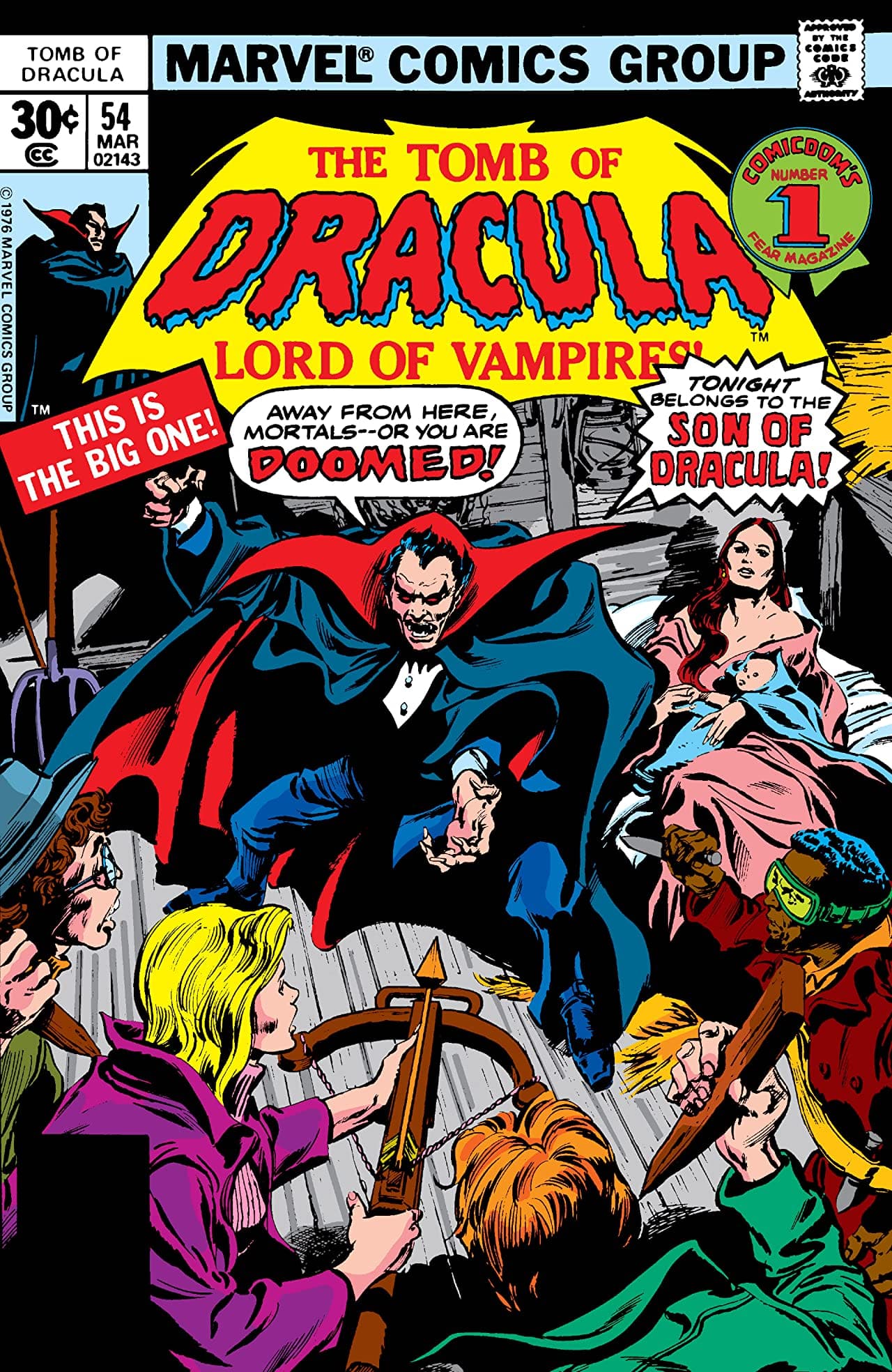 Tomb of Dracula #54 cover