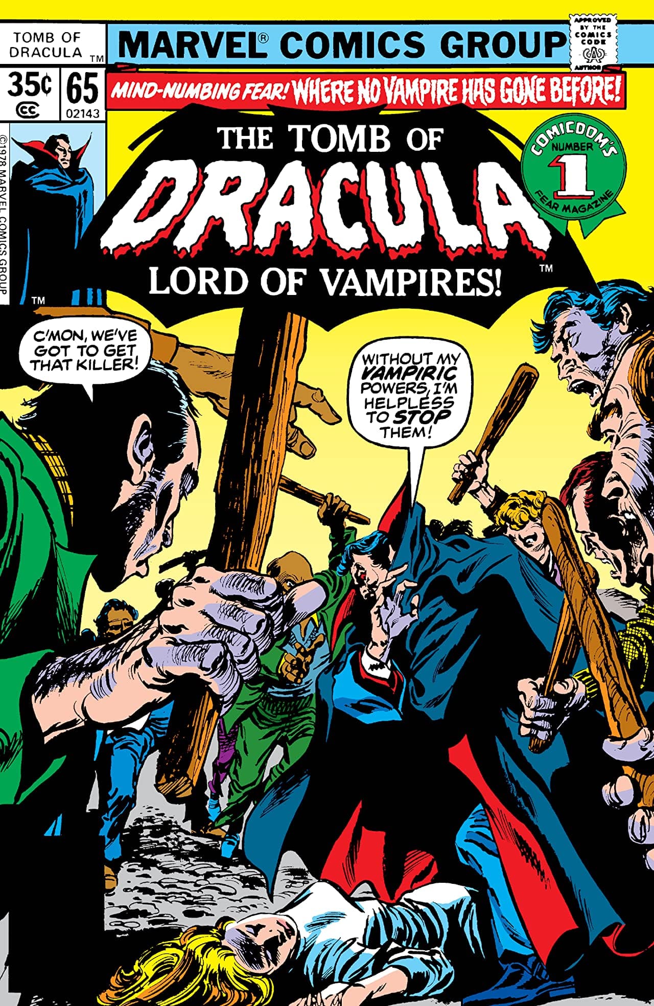 Tomb of Dracula #65 cover