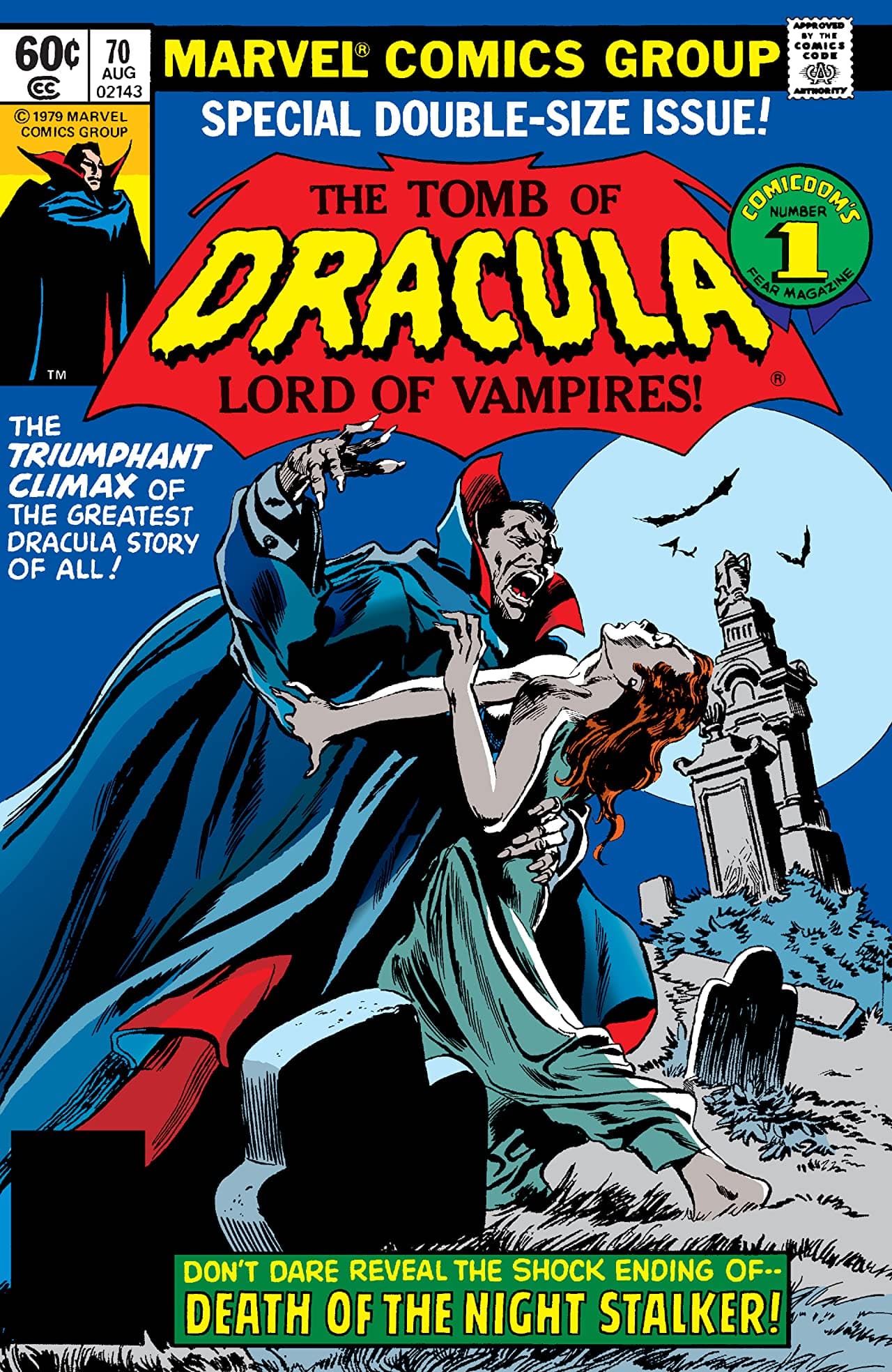 Tomb of Dracula #70 cover
