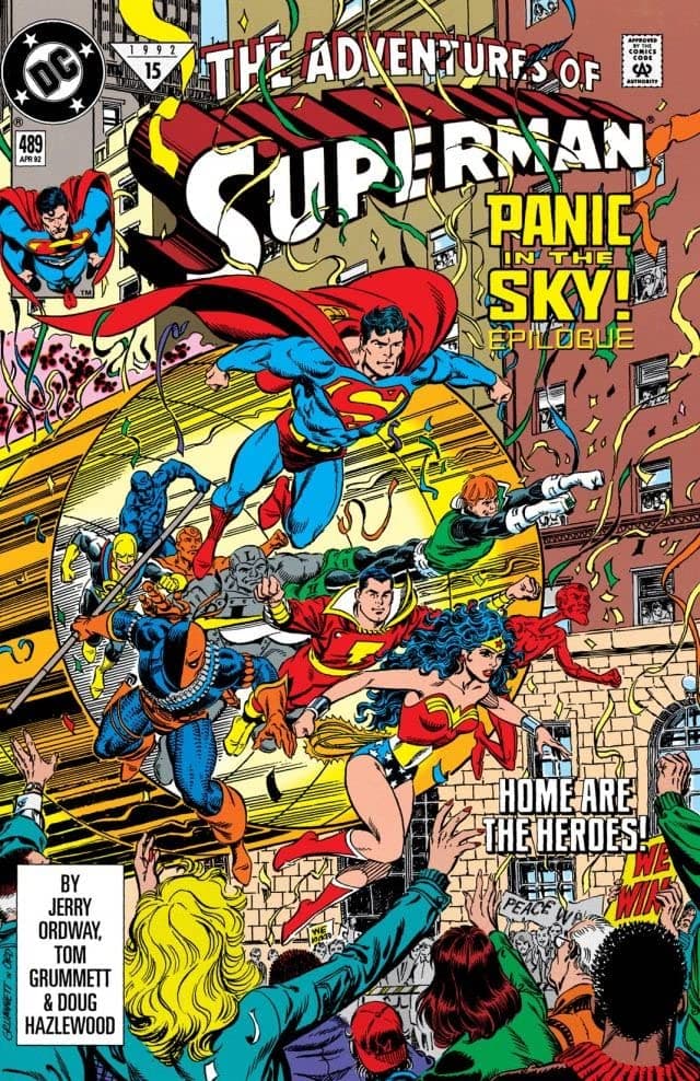 Adventures of Superman #489 cover